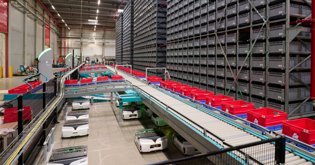 Robots dans entrepot