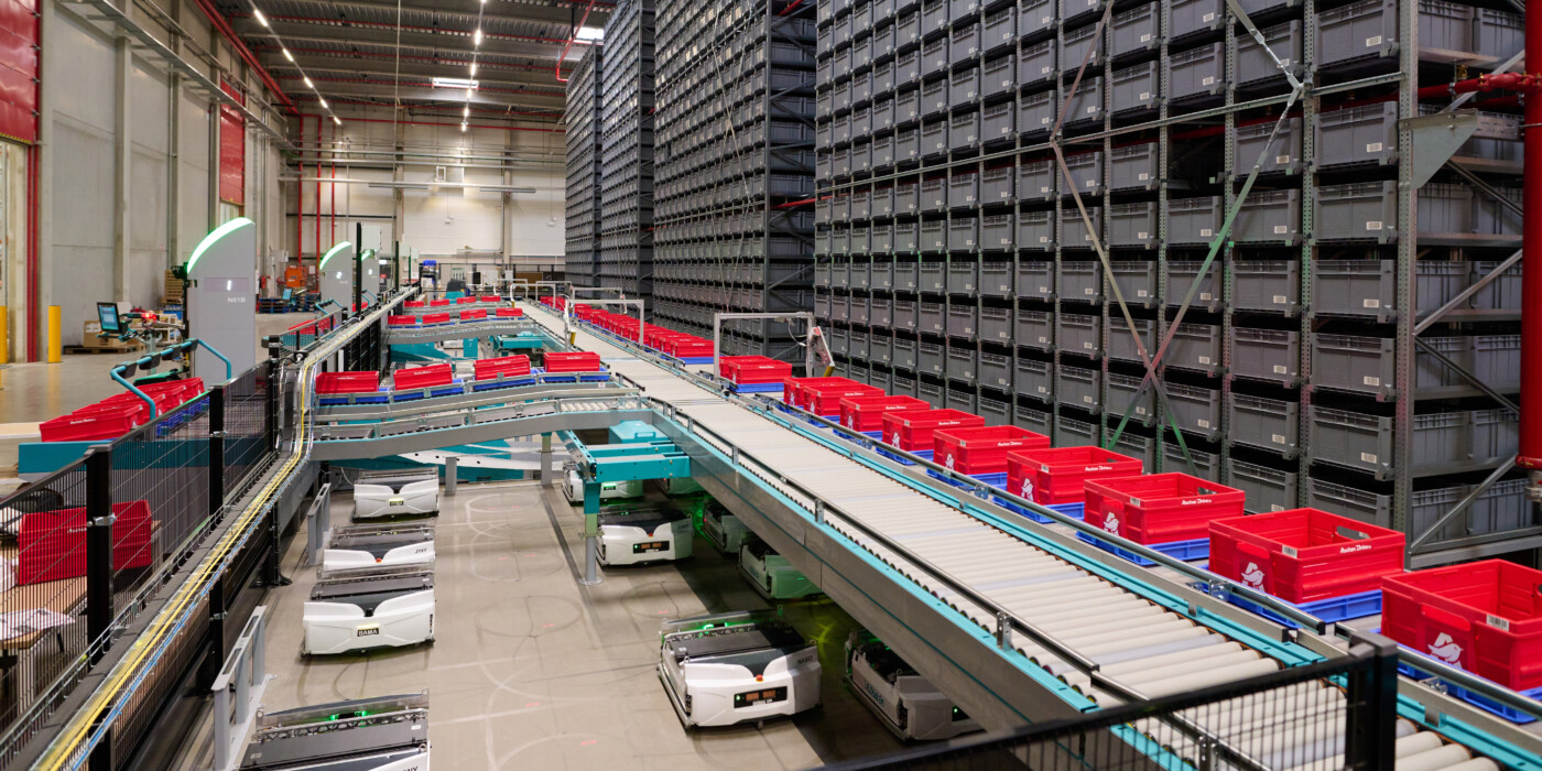 Robots dans entrepot