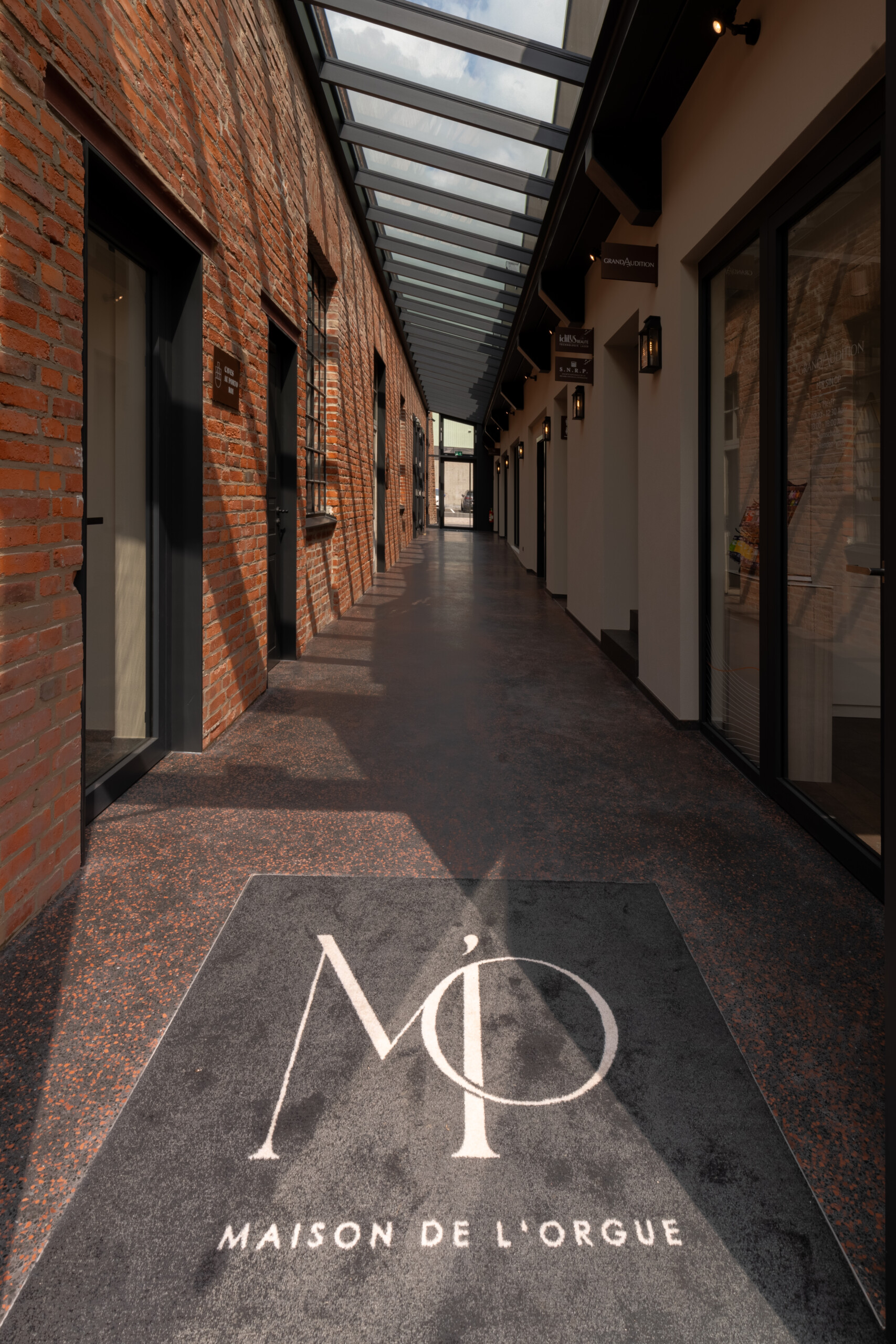 Un nouveau couloir traversant redistribue l'activité du site (crédit: Maison de l'Orgue) 