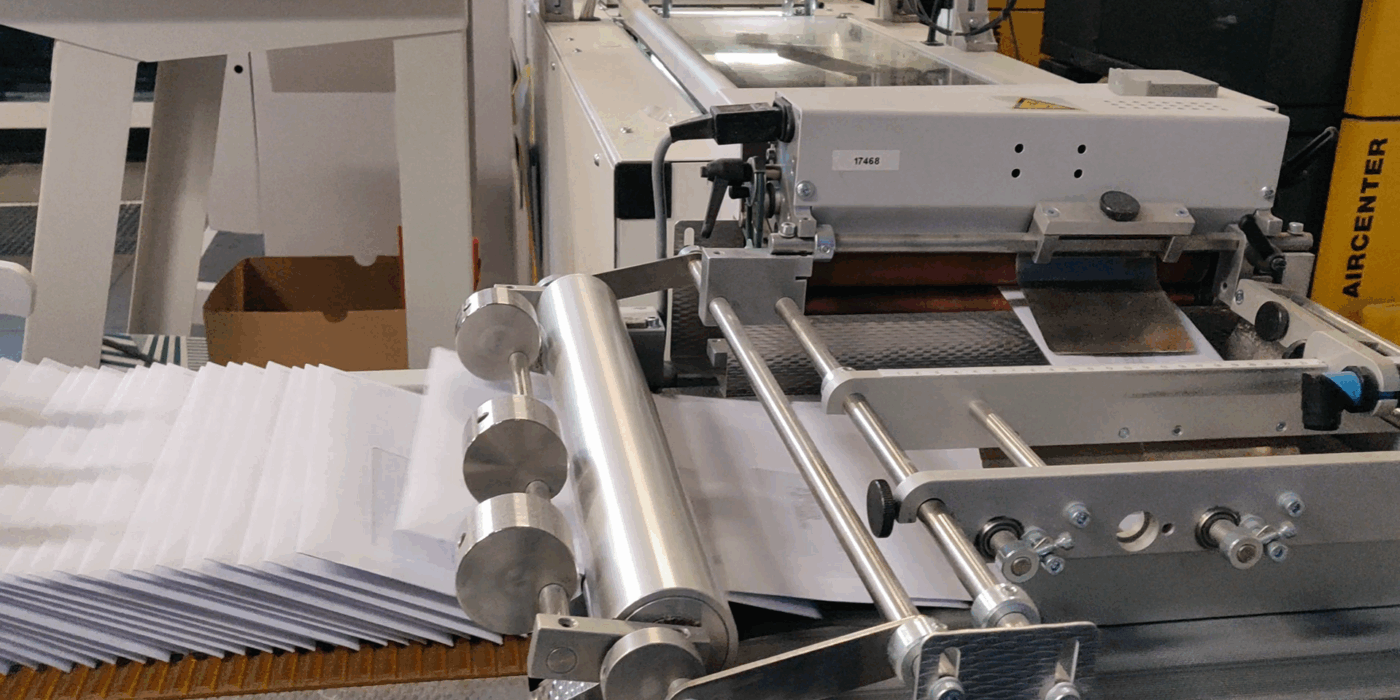 Mise sous pli , site de production de Victor Buck Services