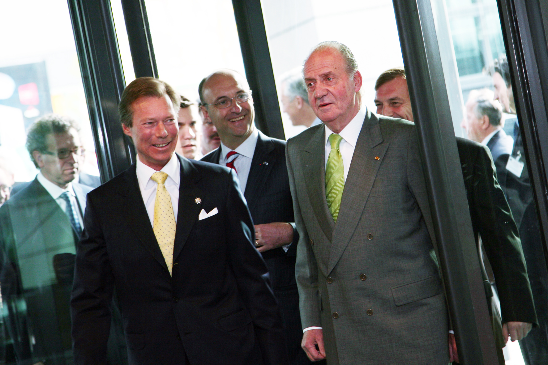 En mai 2007, la Chambre de Commerce accueille le Grand-Duc Henri et le Roi d'Espagne en visite officielle (photo: Chambre de Commerce)