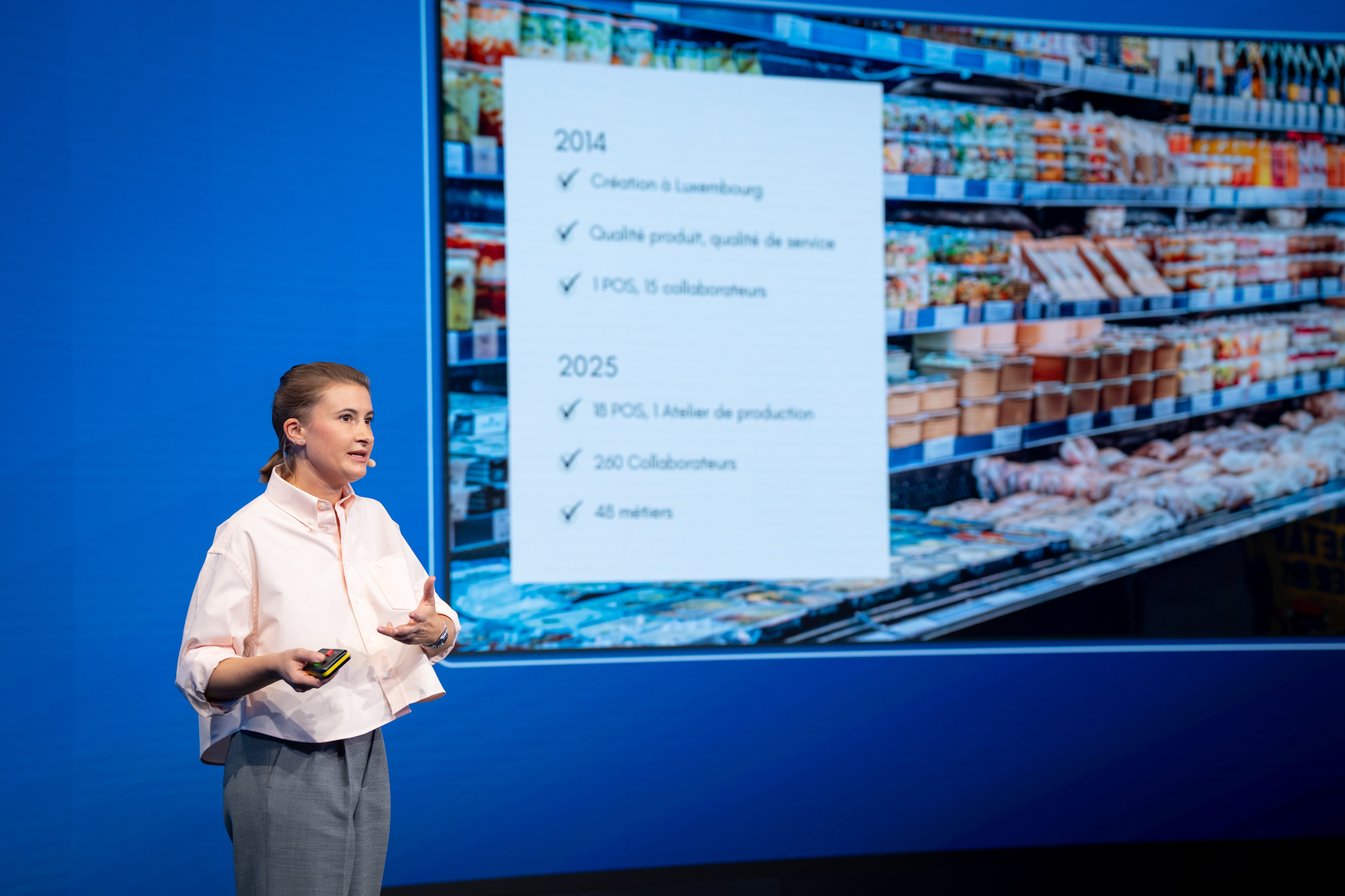 Clémentine Venck : « Nous devons digitaliser les coulisses pour pouvoir humaniser au maximum le contact client dans les points de vente. » (crédit : Luxembourg Confederation)