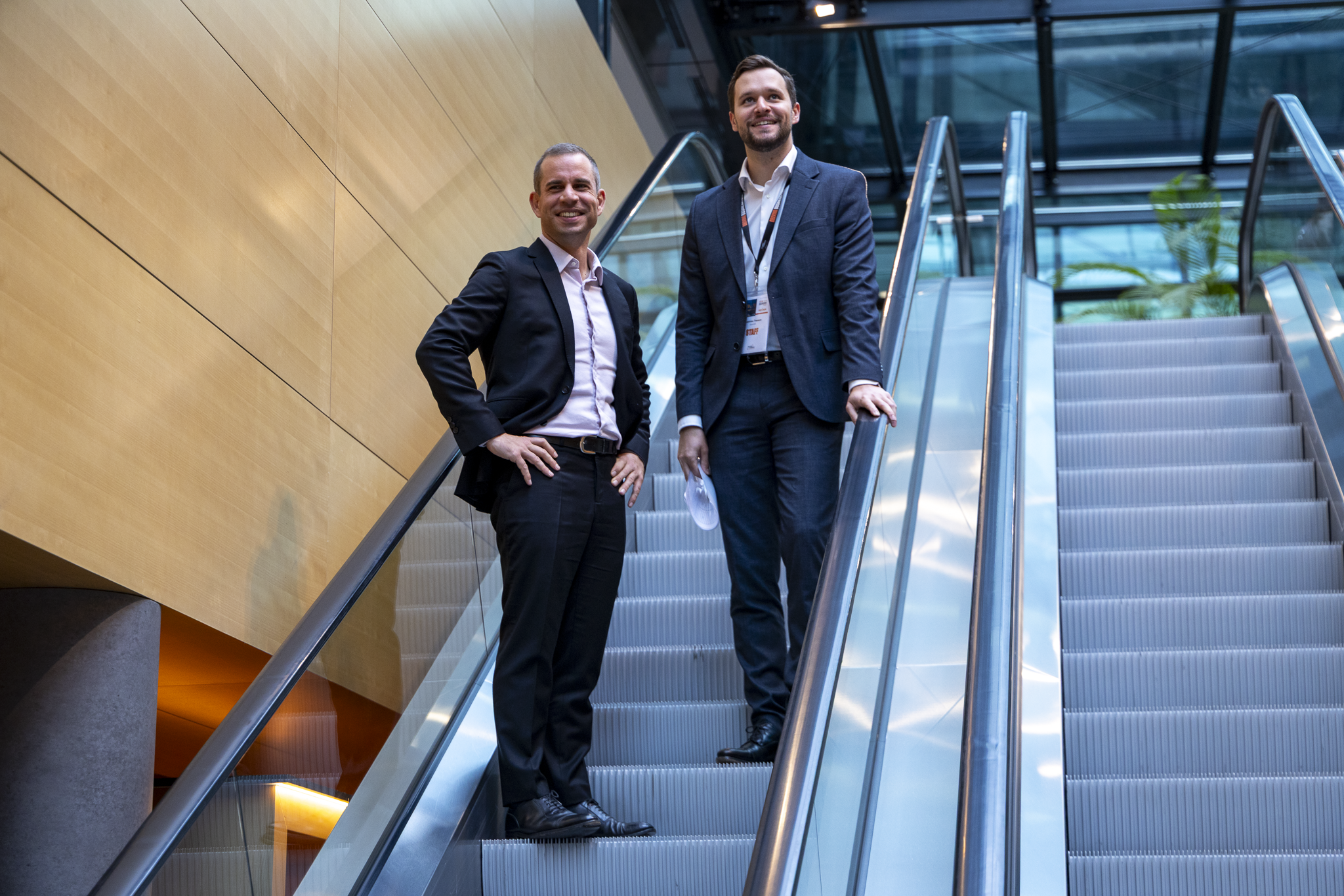 Maxime Sbaihi (à g.) a mis la démographie sur le devant de la scène (crédit : Charly Petit/Chambre de Commerce).