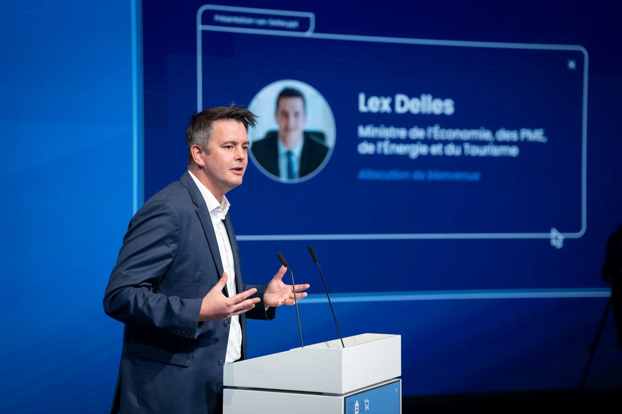 Lex Delles, ministre de l'Économie, des PME, de l'Énergie et du Tourisme. (crédit : Luxembourg Confederation)