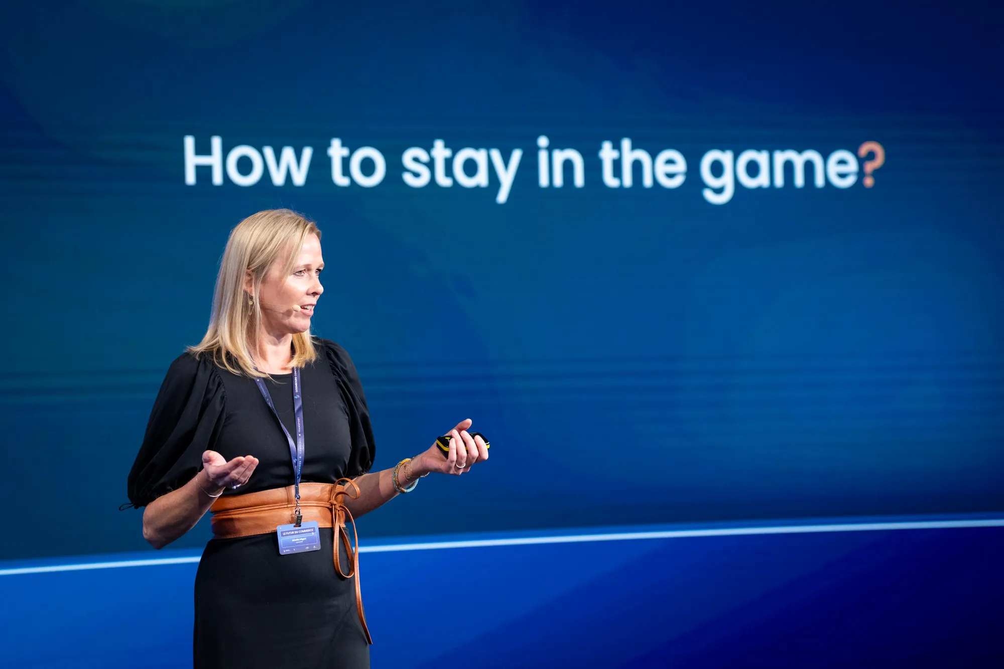 Mireille Hilgert : « Être commerçant aujourd’hui c’est comme jouer un jeu sans fin, sans règles fixes, avec de nouveaux joueurs qui arrivent sans cesse. » (crédit : Luxembourg Confederation)