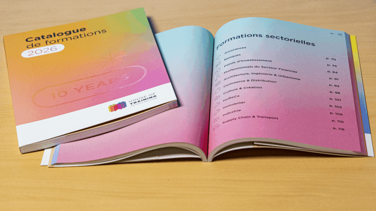 Comment est élaboré le catalogue de formation de la House of Training ?