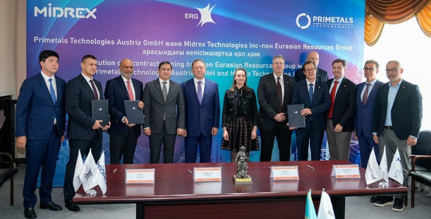 Eurasian Resources Group will build a 2 mln tonnes HBI plant with Midrex and Primetals to support green energy transition; project financing in the ERG production facility in Kazakhstan to amount to $US1.2 bn