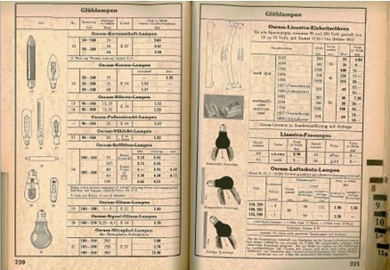 Un coup d'oeuil sur les pages du catalogue Minusines de 1941 donne un aperçu de la grande variété de produits déjà proposée à l'époque . (crédit : Minusines)