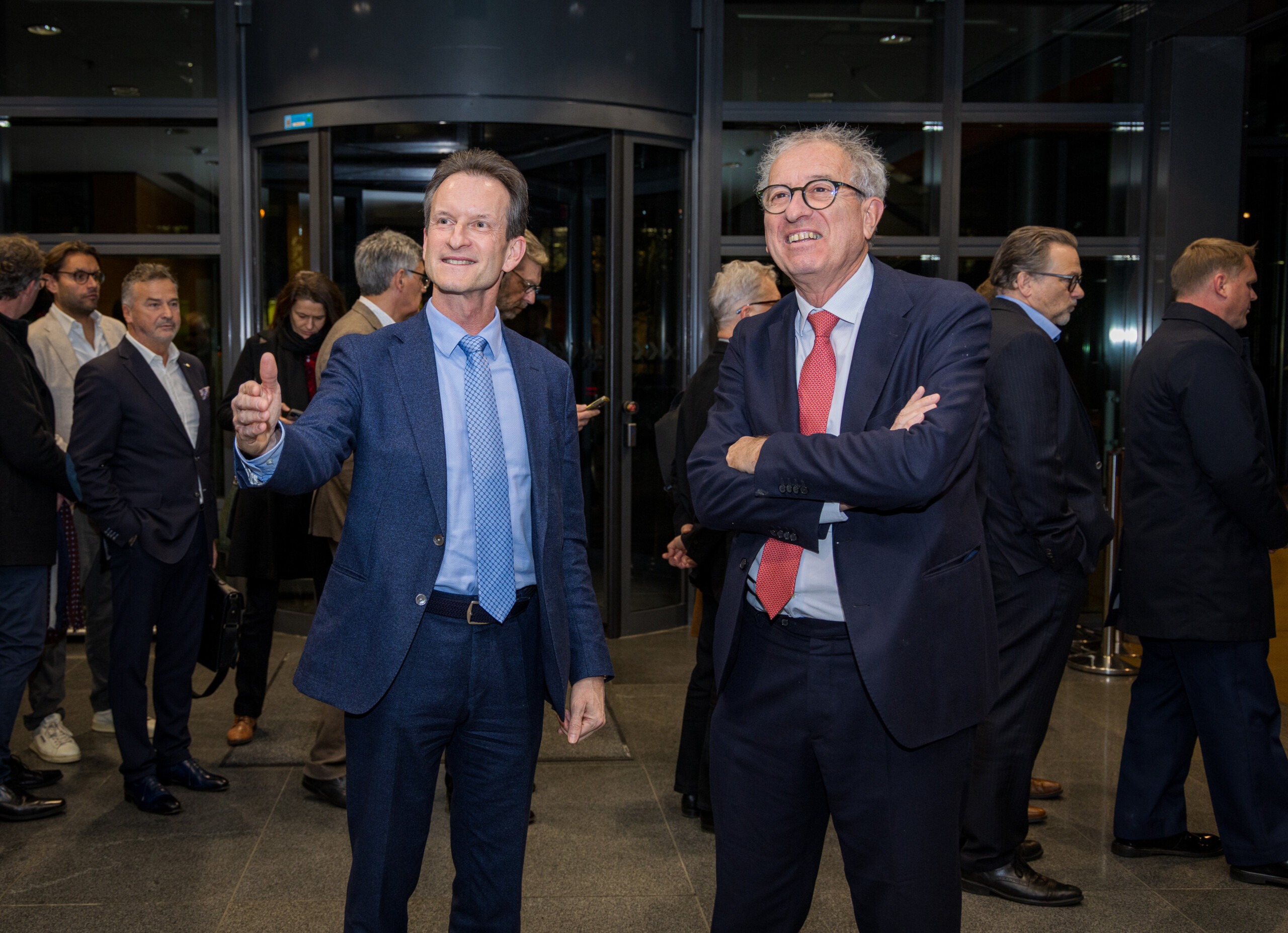 Carlo Thelen et Pierre Gramegna, directeur général du Mécanisme européen de stabilité.  