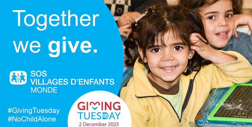 SOS Villages d’Enfants Monde lance la 5e édition de sa campagne Giving Tuesday