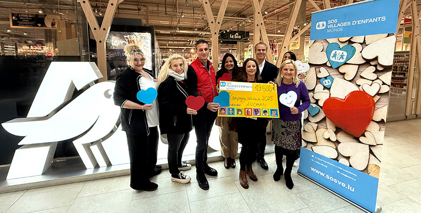 Auchan Luxembourg solidaire de SOS Villages d’Enfants Monde depuis 2008 Auchan Luxembourg solidaire de SOS Villages d’Enfants Monde depuis 2008
