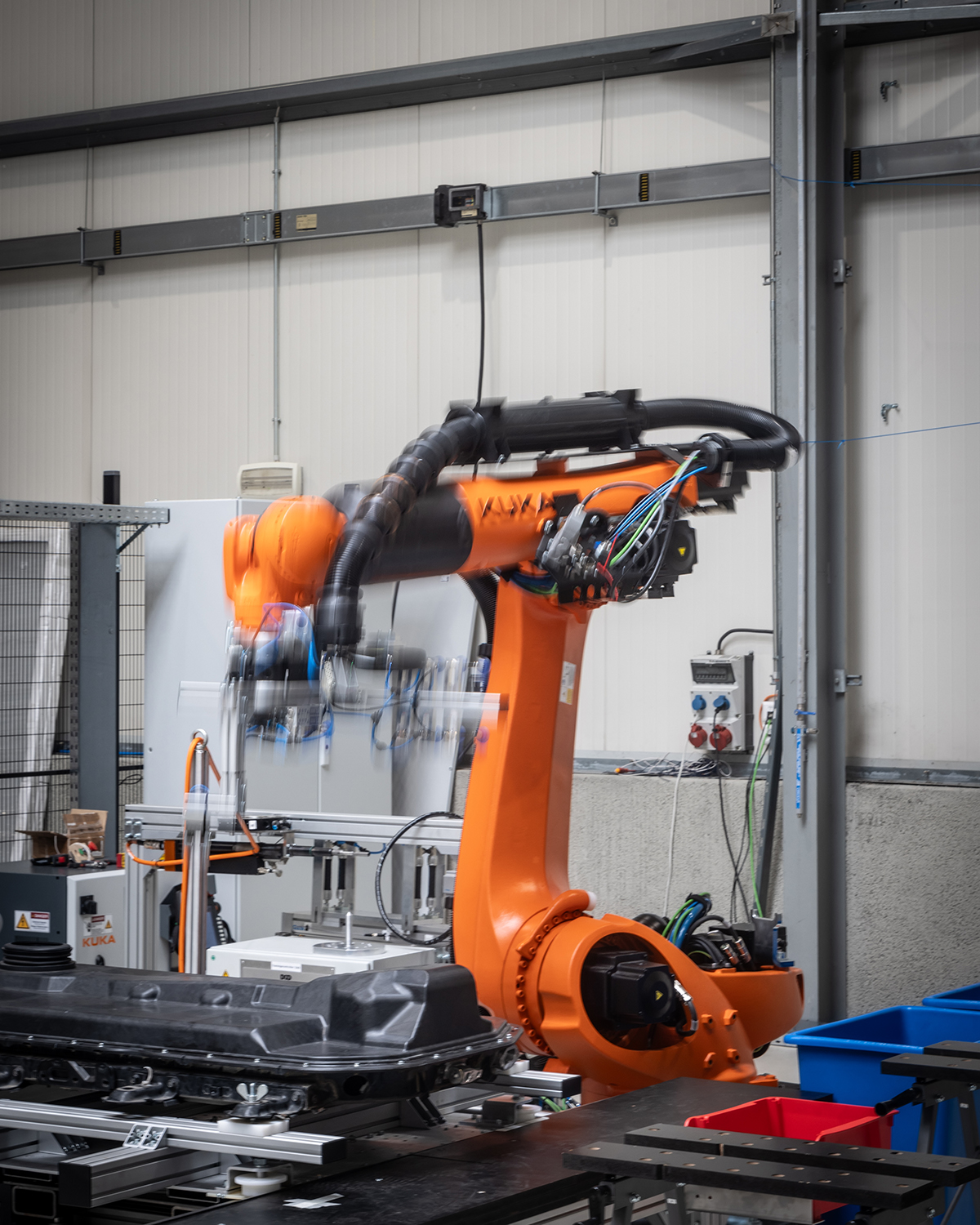 Grace à son système robotisé et automatisé, la startup offre une solution pour augmenter la valeur de chaque batterie et la recycler de manière plus économique et écologique (crédit Laurent Antonelli / Agence Blitz)