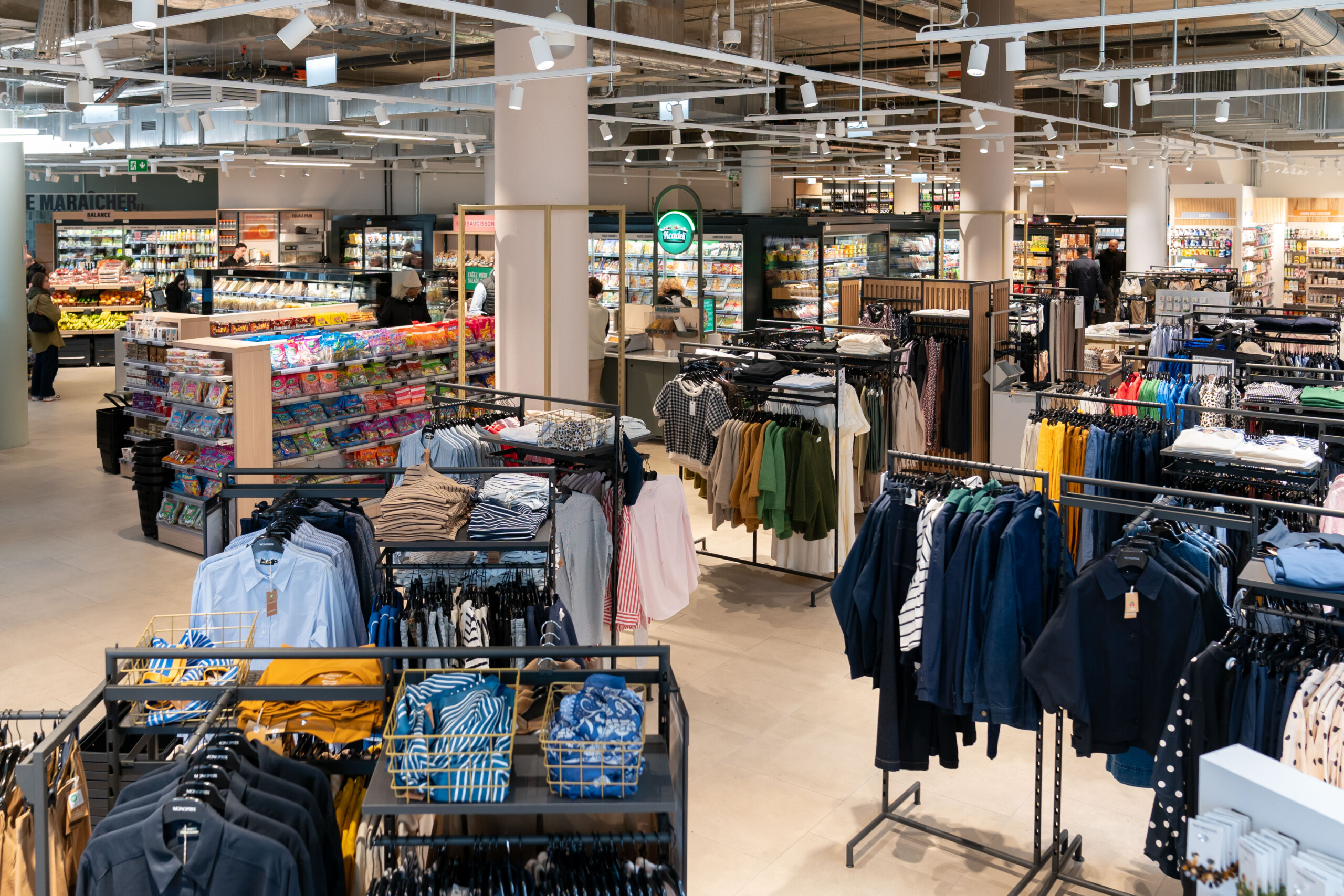 La magasin Monoprix-gare a investit un nouvel espace de 900m2. (Emmanuel Claude / Focalize)