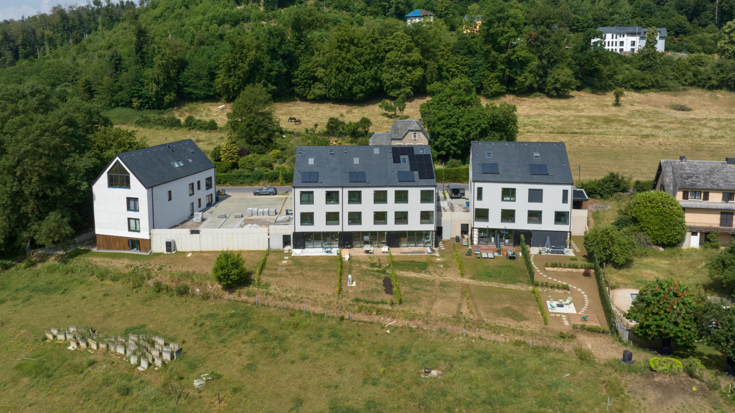 Un complexe résidentiel Leko Labs achevé de 1.280 m² à Septfontaines (crédit Leko Labs).