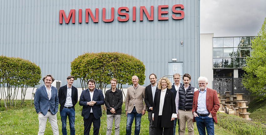 Visite d’une délégation de « déi gréng » chez MINUSINES S.A