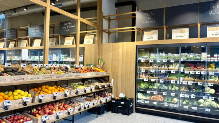 Rayon fruits et légumes du magasin Alavita de Bridel