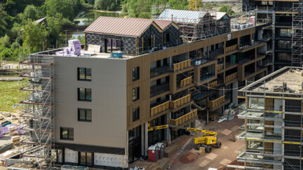 default LEKO Labs livre D’Haus, le plus grand bâtiment résidentiel construit en structure bois industrialisé du Luxembourg