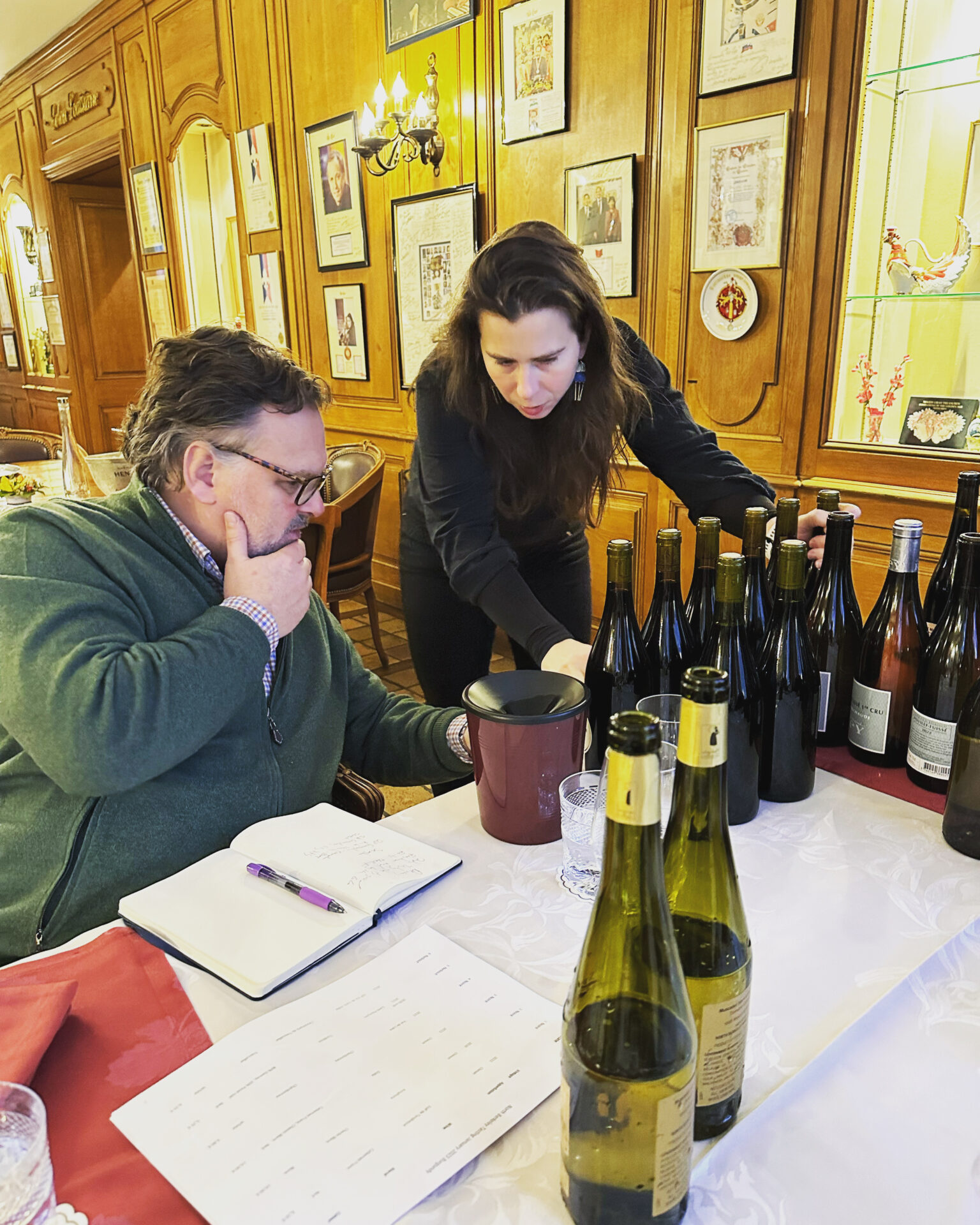 Dégustation organisée pour l’importateur californien Billy Weiss, de la société North
Berkeley Imports (crédit: Sublime Terroir)
