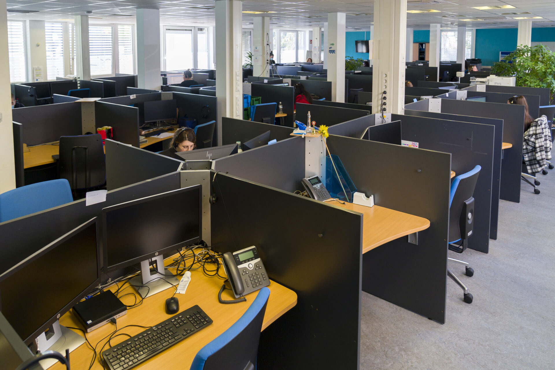 Qu’ils soient dans les locaux de l’entreprise ou basés chez les lients, les salariés d’Ebos utilisent des outils logiciels performants et bénéficient de formations pointues, mises au point avec les clients (crédit: Emmanuel Claude/ Focalize)