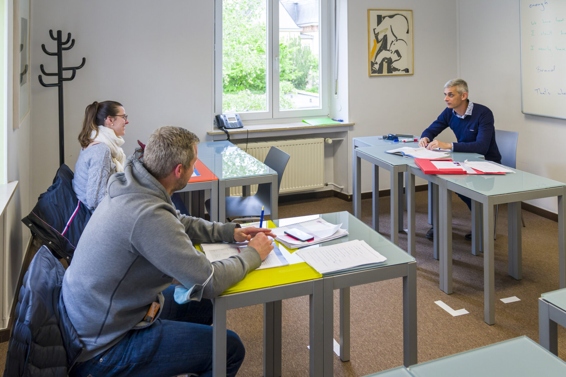 Les professeurs se sont tous mis au digital pour pouvoir assurer leurs cours à distance (crédit: Emmanuel Claude/ Focalize)
