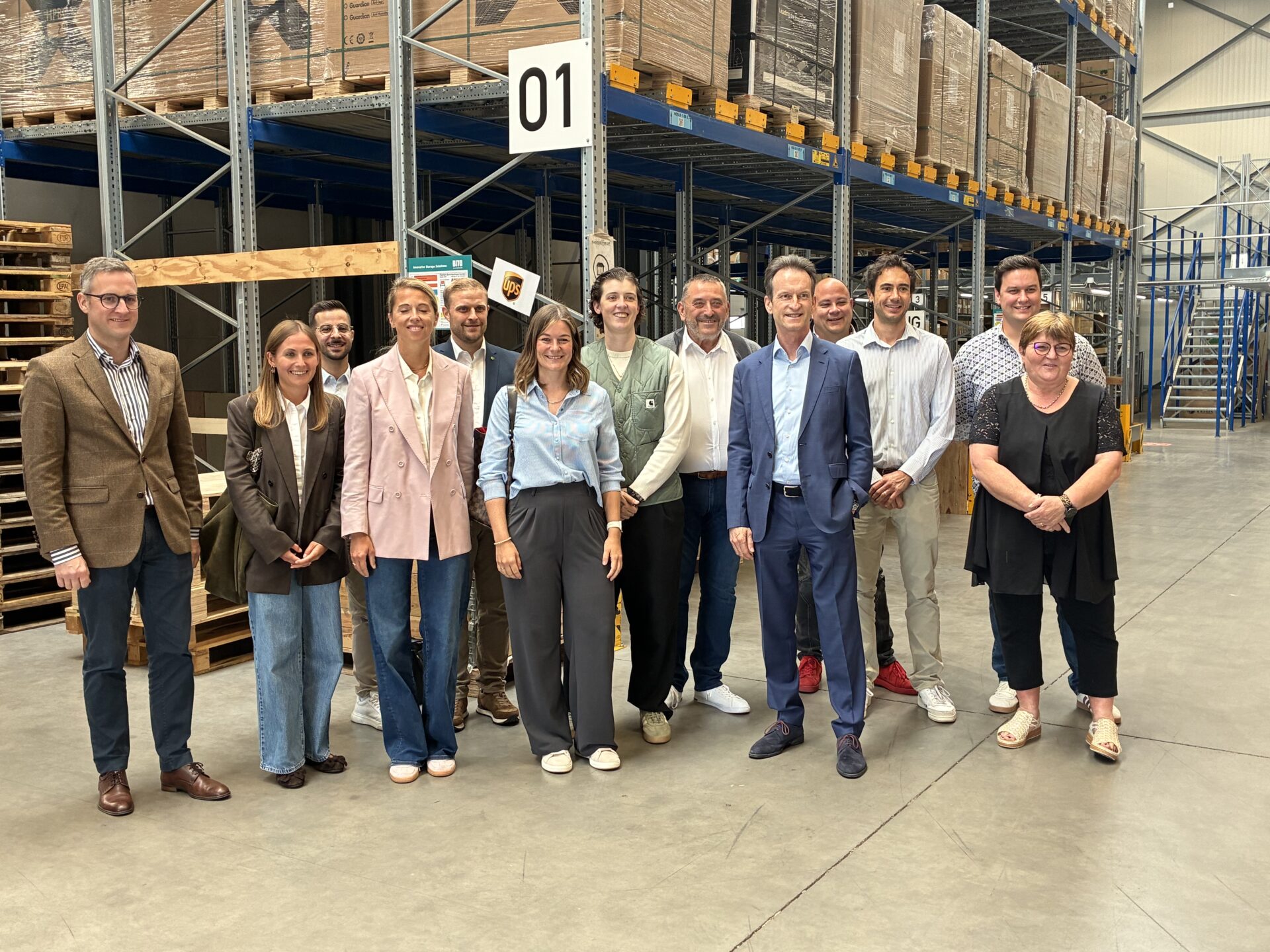 Besuch des Guichet Unique PME, SICLER und Handelskammer im Unternehmen (copyright: C.B.)