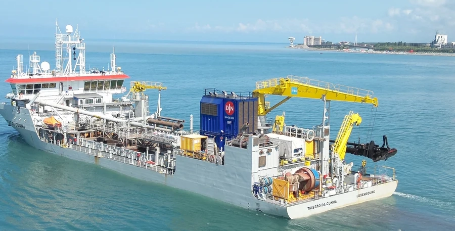 Jan De Nul construit un nouveau port en eau profonde en Géorgie 