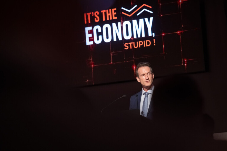 Carlo Thelen, directeur général de la Chambre de Commerce, a rappelé l’enjeu central : réformer ne signifie pas remettre en cause le modèle luxembourgeois, mais créer les conditions de sa pérennité (crédit: Michel Zavagno / Agence Blitz)