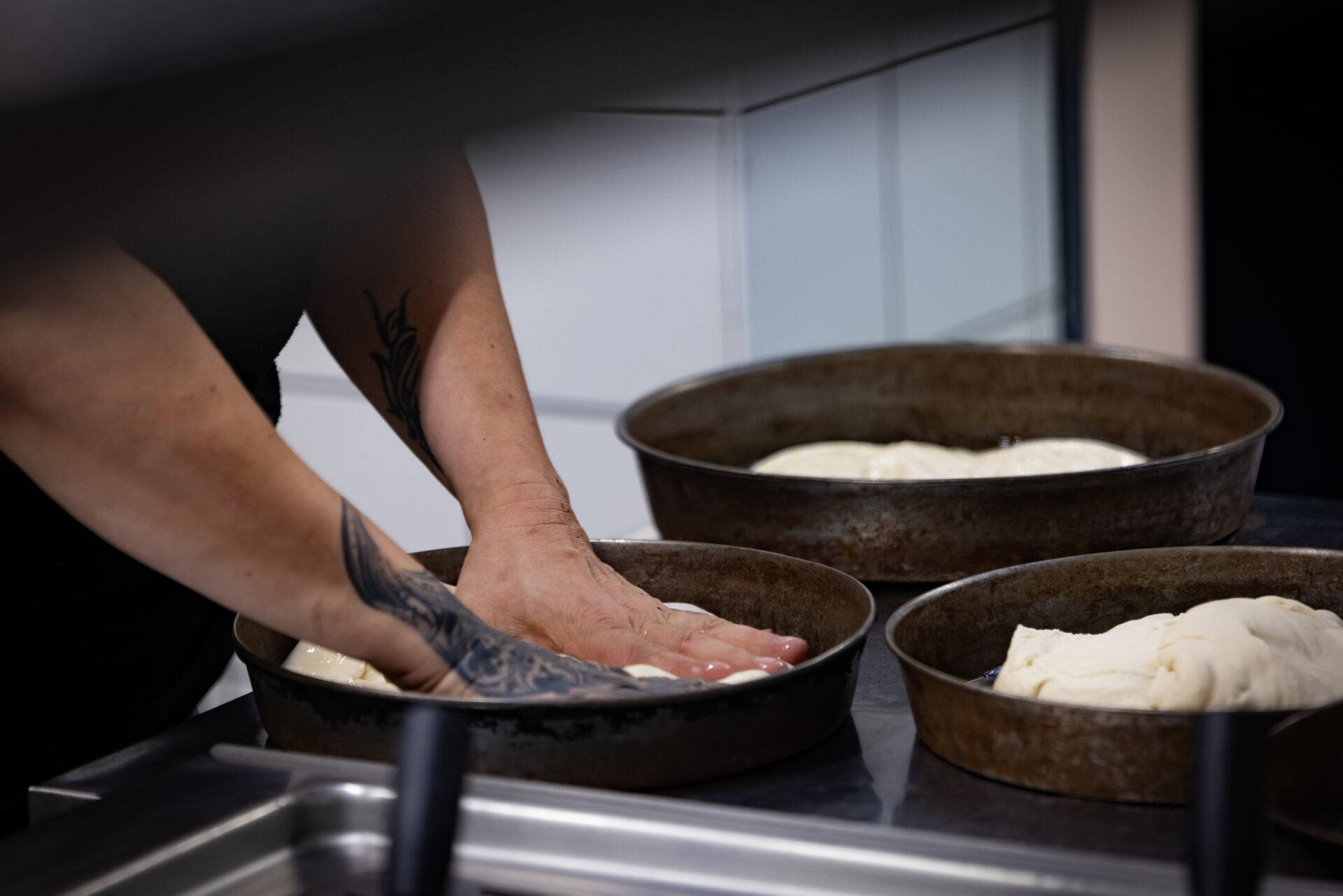 « Des pâtes au pain, tout, absolument tout est fait maison. C’est notre argument numéro 1 », revendique Guillaume Garnier (crédit : Laurent Antonelli / Agence Blitz).