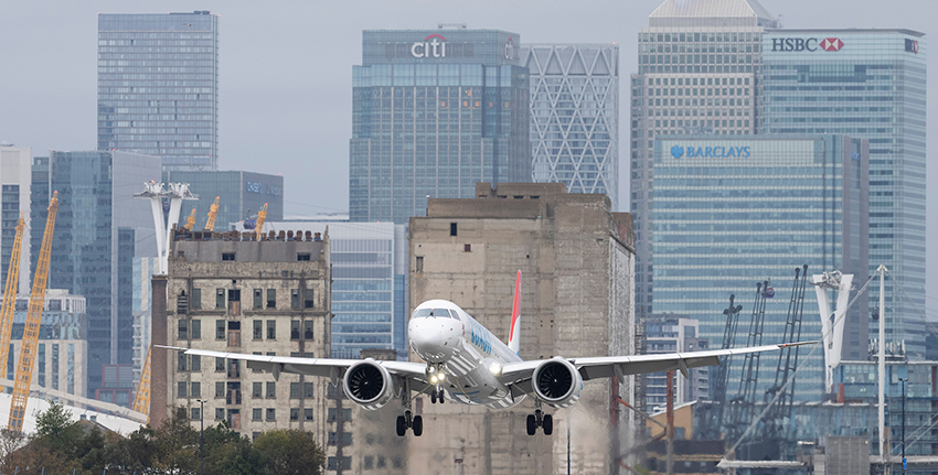 Luxair brings new-generation E195-E2 aircraft to London City Airport Luxair brings new-generation E195-E2 aircraft to London City Airport