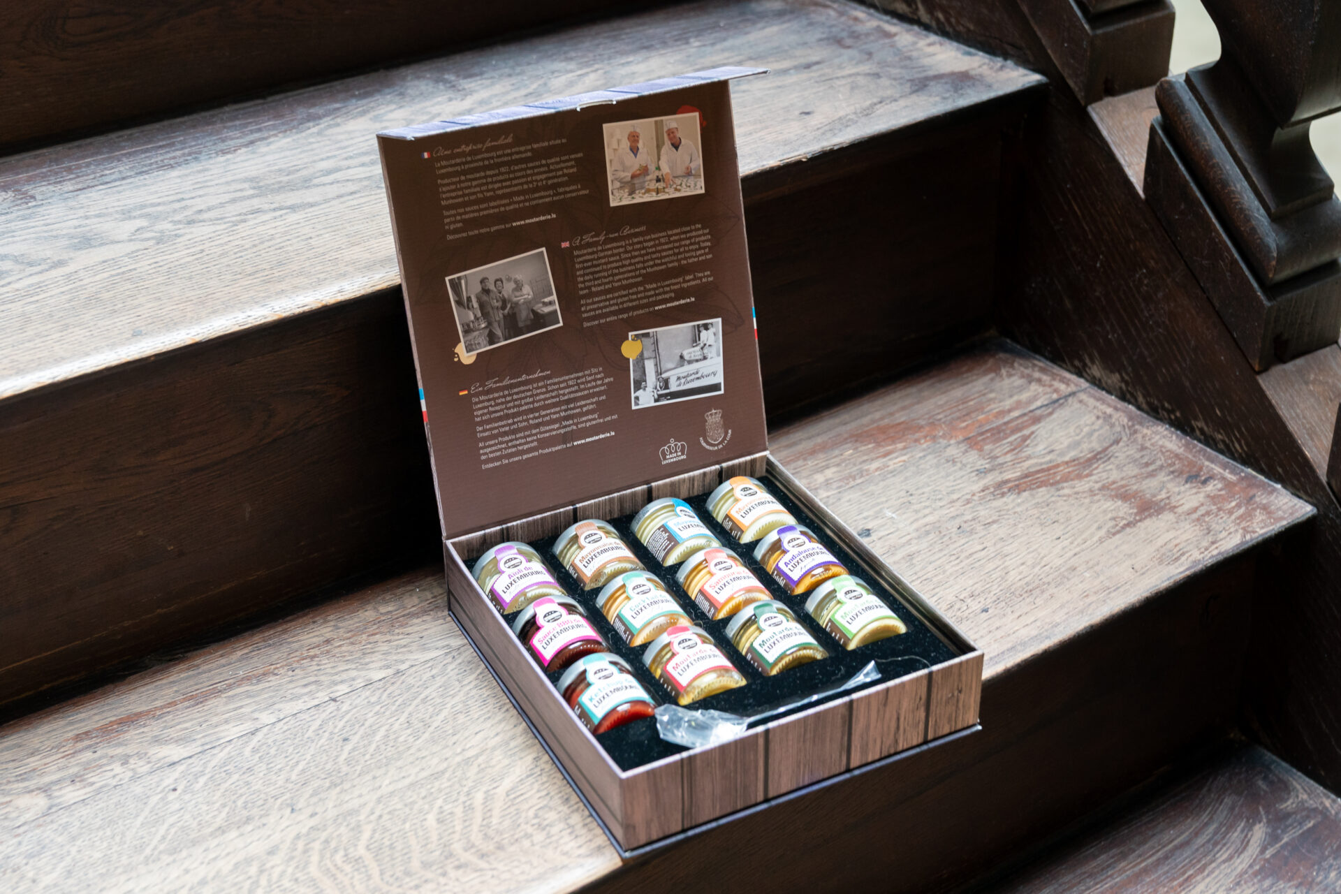 Parmi les clients de Packaging Lux on trouve notamment la Moutarderie de Luxembourg, dans le domaine alimentaire. (crédit : Emmanuel Claude / Focalize)