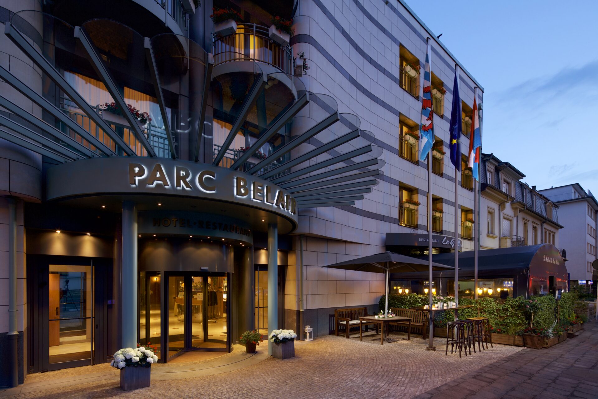 Le groupe hôtelier familial Goeres propose une gamme de cinq hôtels. Ici, le Parc Belair, où tout a commencé. (crédit : Antonio Cuellar / Goeres hôtels)