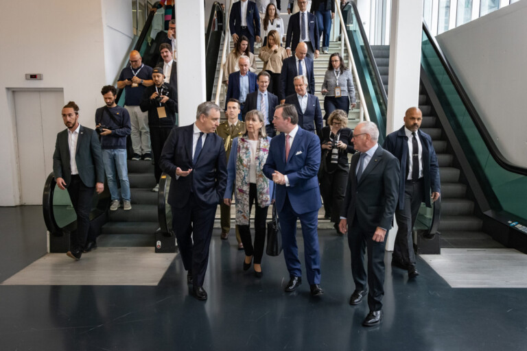 Parmi les nombreux officiels ayant assisté à Home Expo, Carlo Thelen, directeur général de la Chambre de Commerce (Michel Zavagno / Agence Blitz).