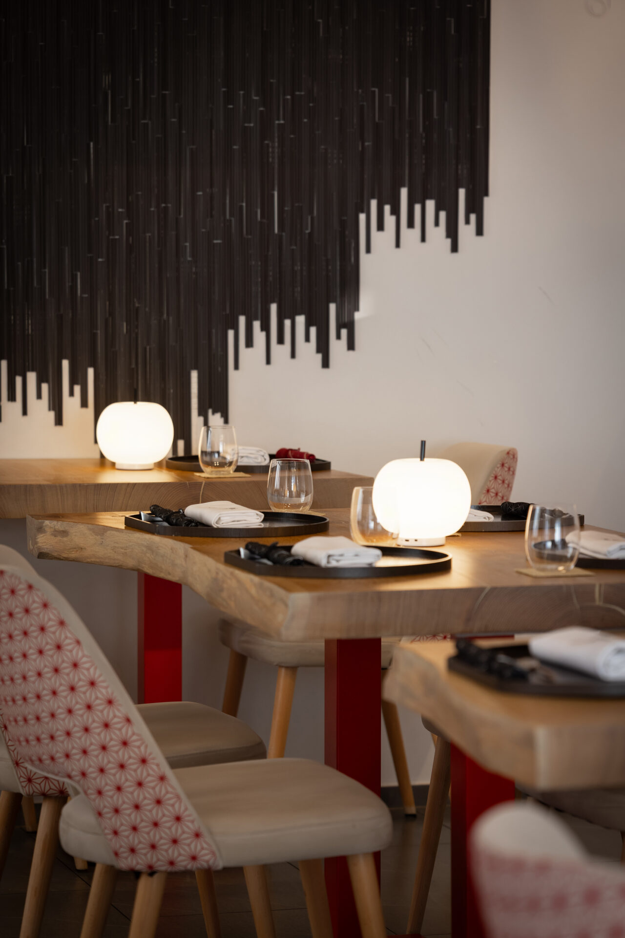 Le restaurant Ryôdô, à Hollerich, reprend tous les codes de la cuisine japonaise  (Crédit : Laurent Antonelli / Agence Blitz). 